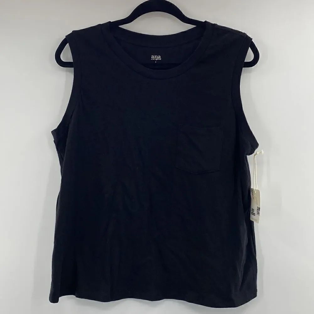 3For$20 a.n.a Black shirt sleeve top size Large